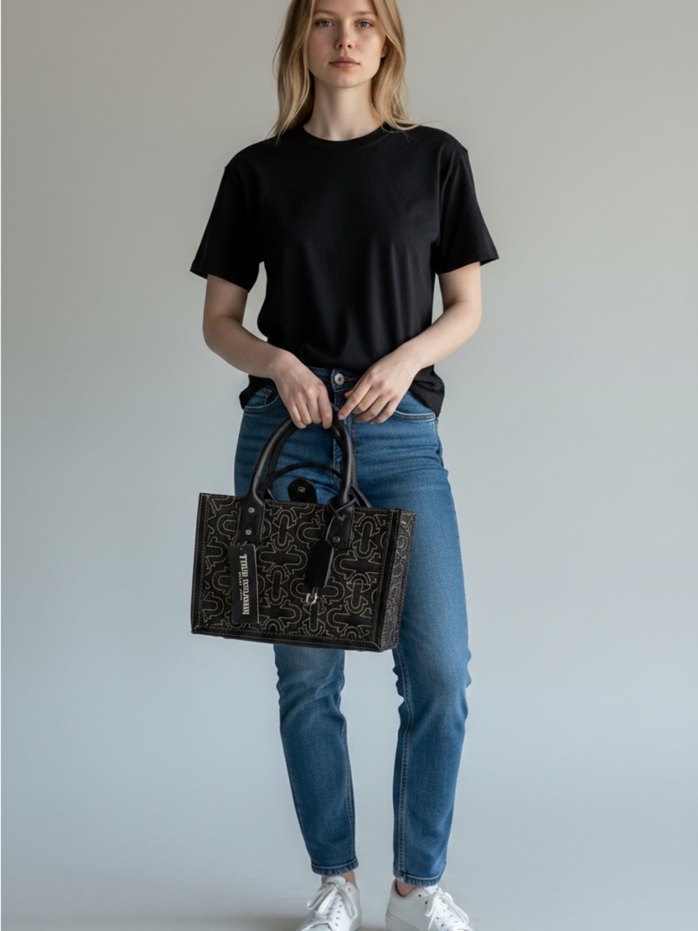 True Religion Black Quilted Satchel - Picture 5 of 6